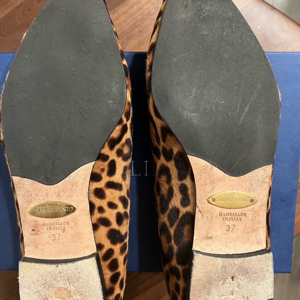 Sarah Flint Natalie Flat in Chocolate Leopard print - Picture 6 of 8